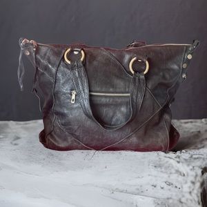 Junior Drake leather hobo bag